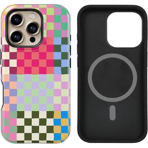 uCOLOR Compatible with 16 Pro Max Case [8 ft Drop Tested] Compatible with MagSafe - Protective Luxury Designer Mag Series Cases 6.9" (Tortoise Shell,16 Pro Max)