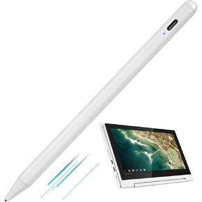 Active Stylus Pen for Lenovo Duet Convertible 2-in-1 Chromebook 11.6",Type-C Charge High Precision with Fine Tip Universal Stylus Pens Compatible with Lenovo Duet Chromebook,Good for Drawing,White