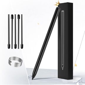 Magnetic Stylus Pen for Remarkable 2 Pen Replacement with Soft Digital Eraser + 5 Tips, Digital Stylus Alternative Marker Plus, 4096 Pressure Sensitivity, Palm Rejection, Tilt for Business, Designer