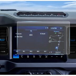 Screen Protector Compatible with 2022 2023 2024 Ford Bronco accessories, 12 Inch GPS Navigation Tempered Glass Protective Film Anti-Scratch Matte Infotainment Foils