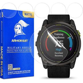 ArmorSuit 6 Pack for Garmin Enduro 3 Anti-Glare Screen Protector MilitaryShield Matte Film - Made in USA