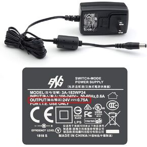 Plustek Power Adapter 24V 0.75A for Z300, PS186 PS188 PS286+ PS283 PS3060U, OpticBook 3800 3900 4800,AD480 D430, OpticSilm 1180 use
