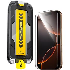 AOHI 9H+ Tempered Glass for iPhone 16 Pro Max Screen Protector Military Grade Shatterproof & Longest Durable Ultra-tough Glass Film with Flawless Fit Tray, 6.9-Inch HD Clear, Scratch Resistant