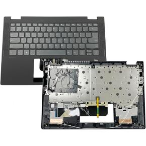 Replacement for Lenovo Ideapad Flex 5-14IIL05 5-14ARE05 5-14ITL05 Laptop Upper Top Cover Case Palmrest Backlit Keyboard Assembly Part 5CB0Y85490 460.0MD08.0001 Grey