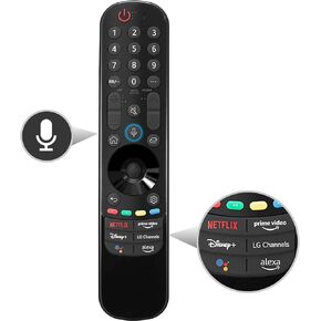 Magic Remote for LG Smart TVs (2018-2022) - Voice & Pointer Compatible, Universal Replacement for LG UHD OLED QNED WebOS TVs
