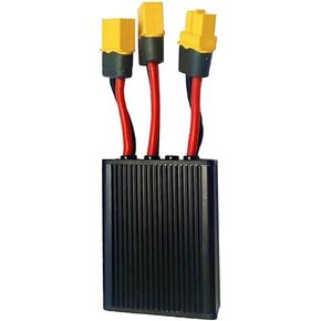 1Pcs Double Battery Discharge Converter for e-Bike Double Battery Conector XT60 20V-72V 30A Increase Capacity by Connecting Two Batteries in Parallel Equalization Module