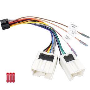 Android Radio Wiring Harness Compatible with Nissan Altima Frontier Maxima Pathfinder Titan Xterra Armada 95-08,16Pin-10Pin 6Pin Car Stereo Wire Harness Adapter Kit for Infiniti Connector