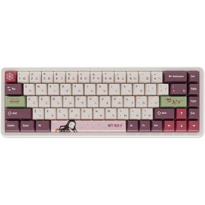 أغطية مفاتيح Team Liquid Demon Slayer Kimetsu No Yaiba Nezuko PBT Dye Sublimation Keycaps للوحة مفاتيح الألعاب الميكانيكية، ومفاتيح Cherry MX، طباعة جانبية مخصصة، دعم ANSI ISO، تصميم أمريكي - مرخص رسميًا