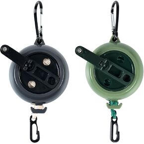 Retractable Gear & Bow Hoist, 2pcs 33FT Retractable Bow Rope Tree Stand Pull Up Retriever Archery Hanging Carrying Deer Hunting Accessories for Men Hunter