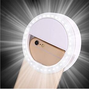 Windy City Novelties LED Selfie Ring Light Compatible with iPhone Android and Laptops