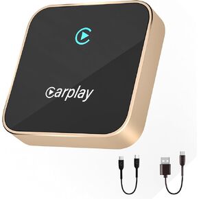 Wireless CarPlay Adapter,Converts Factory Wired CarPlay to Wireless carplay Adapter, Wireless Control Plug & Play Carplay, Fit for Cars from 2017 & for Apple iPhone iOS 10+,Silvery in Kuwait