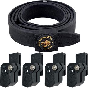 Black Scorpion Gear Competition Rig 4X Ambidextrous Double Stack Mag Pouches 1x Pro Heavy Duty Competition Belt