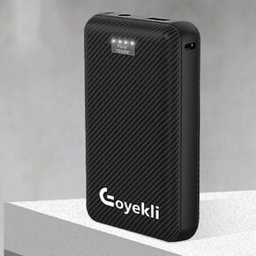 7.4V Battery Pack for Heated Vests, 16000mAh Power Bank with Type-c and USB 7.4V Interface Output