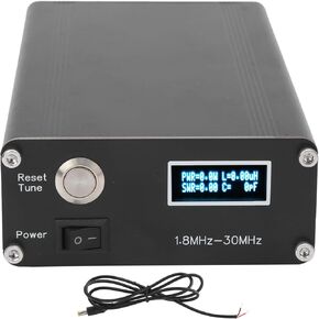 Antenna Tuner Mini Electronics Automatic Antenna Tuner 1.8-30MHz, C Type HAM 10‑15V DC Auto Antenna Tuner HY100