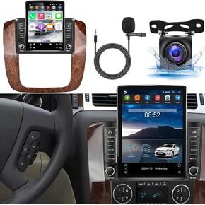 9.7 inch Car Radio Stereo w/2+32G Radio for Chevrolet GMC 2007 2008 2009 2010 2011 2012 2013 2014 Double Din Touchscreen Car Radio Receiver w/WiFi GPS Navigation Bluetooth AHD Backup Camera Mic