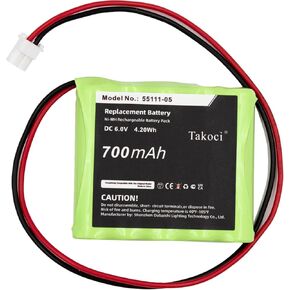 بطارية بديلة متوافقة مع هانيويل 55111-05، 5800RP Wireless، 5800RP Wireless Repeater، K0257، تناسب الجزء رقم 55111-05، GP80AAAH5B3BMX، K0257، 6.0V 700mAh / 4.20Wh