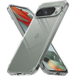 Ringke Fusion [تبدو أنيقة] متوافقة مع حافظة Google Pixel 9 Pro وPixel 9، غطاء هاتف شفاف للنساء والرجال، ممتص للصدمات - شفاف