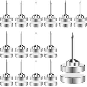 60 Pack Magnetic Pushpin, Magnetic Clips Magnet Thumb Tacks Magnet Tacks Push Pins for Cork Board Wall Bulletin Board Photo Wall