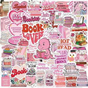 104 PCS Dark Romance Stickers, Book Stickers for Kindle, Booktok Reading Bookish Stickers for IPAD, Laptop, Ebook Readers Clear Case, Vinyl Stickers Pack for Adults, Book Lovers
