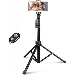 Wireless Tripod Selfie Stick Compatible with Samsung Galaxy S23 S24 Ultra Plus - Monopod Remote Shutter Built-in Self-Portrait Extendable