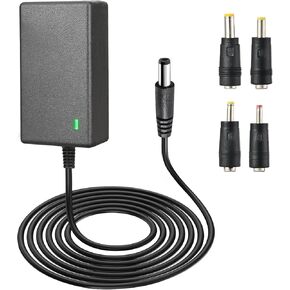 12v Massage Gun Charger 12v ~ 12.6v 1.0A Charger for 12.6v (Universal 12V) Massage Gun Power Cord Switch Power Supply (Cable 1.5m/5FT)
