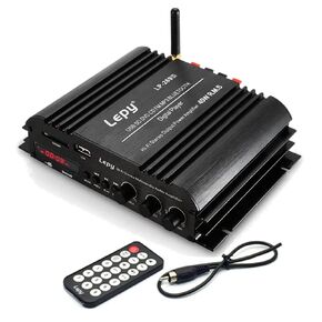 Bluetooth HiFi Digital Stereo Amplifier 4-Channel Powerful Sound Compatible with Car Motorcycle Computer Speaker