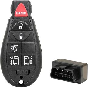 استبدال مفتاح Fob متوافق مع 2008 2009 2010 2011 2012 2014 2014 2015 2016 Chrysler Town and Country Dodge Grand Caravan دخول بدون مفتاح M3N5WY783X، IYZ-C01