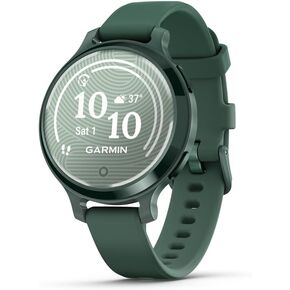 Garmin Lily® 2 Active, Small and Stylish Smartwatch, Built-in GPS, Hidden Display, Patterned Lens, Up to 9 Days Battery Life, Jasper Green with Jasper Green Silicone Band
