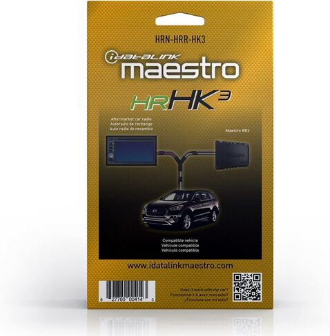 Idatalink Maestro لأجهزة Hyundai/KIA (2016+) HRN-HRR-HK3 المتوافقة مع أدوات التثبيت والتشغيل - محول الوحدة الرئيسية جاهز in Kuwait