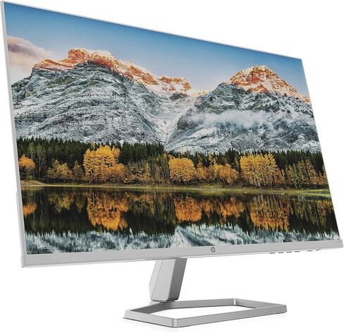 شاشة HP مقاس 27 بوصة بدقة FHD مزودة بتقنية AMD FreeSync (موديل 2021، M27fw) فضي (متجدد) in Saudi Arabia