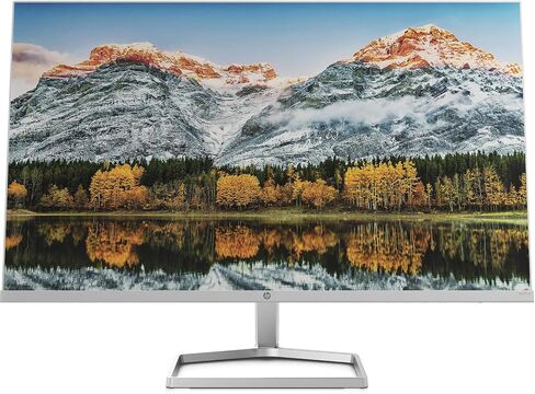 شاشة HP مقاس 27 بوصة بدقة FHD مزودة بتقنية AMD FreeSync (موديل 2021، M27fw) فضي (متجدد) in Saudi Arabia