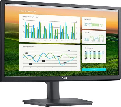شاشة عرض 22 بوصة FHD VA 60 هرتز من Dell مع مضادة للتوهج، خالية من الوميض، حامل VESA (100x100 مم)، مكبرات صوت ستيريو، 1xHDMI، 1xDP، 1xVGA، مثالية للمنزل والأعمال، أسود (أحدث موديل 2024 - E2222HS) in Saudi Arabia