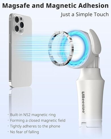 UBeesize 68'' Magnetic Selfie Stick Phone Tripod with Wireless Remote, Extendable Cell Phone Tripod Stand, Compatible with MagSafe, Cellphone Tripod for iPhone 15 14 13 12 Series and Android Phones in Kuwait