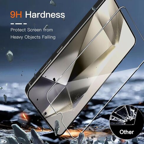 【2+2 2 واقي شاشة Samsung Galaxy S24+ و2 واقي عدسة الكاميرا، [صلابة 9H] [HD] [حماية العين] زجاج مقسى in Kuwait