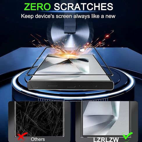 【2+2 2 Pack for Samsung Galaxy S24+ Screen Protector and 2 Pack Camera Lens Protector,[9H Hardness][HD][Eye protection] Tempered Glass in Saudi Arabia