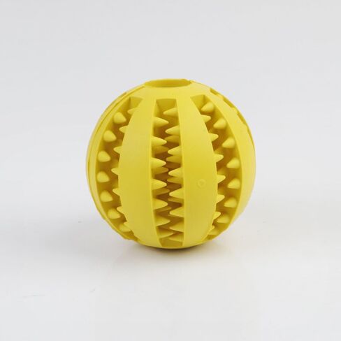 Levendi-Dog Toy Ball, Nontoxic Bite Resistant Toy Ball for Pet Dogs Puppy Cat, Dog Pet Food Treat Feeder Chew Tooth Cleaning Ball Exercise Game IQ Training Ball (Blue) in Saudi Arabia