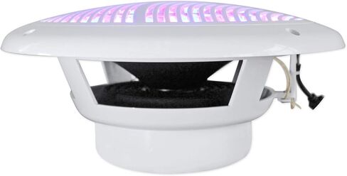 Rockville RMC80LW 8 بوصة 800 واط 2-Way White Marine مكبرات صوت مع LED متعدد الألوان + جهاز تحكم عن بعد in Kuwait