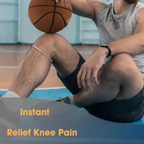 Knee Strap Patella Support: Knee Band for Patellar Tendon Pain Relief - Knee Brace for Tendonitis Jumpers Running Sports Basketball Men Women (Orange) in Saudi Arabia