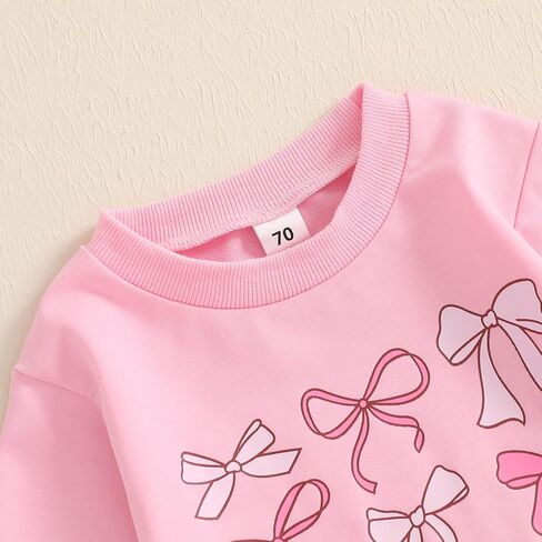 MBMSHEGH Newborn Baby Girls Crewneck Sweatshirt Bubble Oversized Romper Long Sleeve Shirt Jumpsuit Outfit Fall Clothes in Saudi Arabia