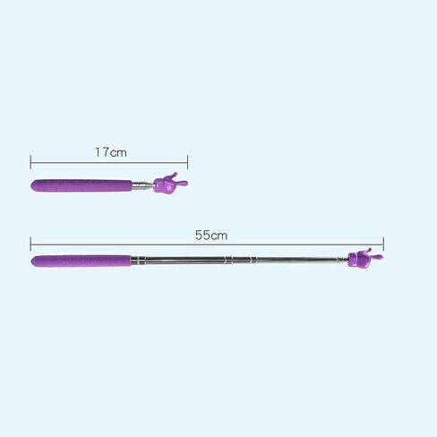 Black Telescopic Teachers Pointer,Metal Hand Retractable Pointer Extended Length,Teaching Pointer Stick for Classroom,Handheld Presenter Whiteboard Pointer Presentation Products (21.6 Inch) in Saudi Arabia