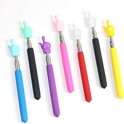 Black Telescopic Teachers Pointer,Metal Hand Retractable Pointer Extended Length,Teaching Pointer Stick for Classroom,Handheld Presenter Whiteboard Pointer Presentation Products (21.6 Inch) in Saudi Arabia