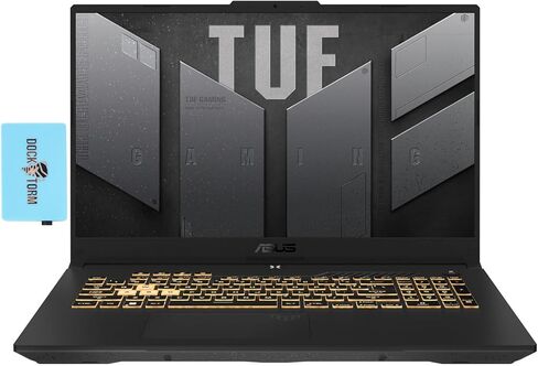 ASUS TUF Gaming F17 Laptop 17.3" 144 Hz FHD Display (12-Core Intel i5-12500H, GeForce RTX 3050 4GB, 32GB RAM, 1TB PCIe SSD, RGB Backlit KYB, Thunderbolt 4, WiFi 6, HD Webcam, Win 10 Pro) w/DKZ Hub in Saudi Arabia