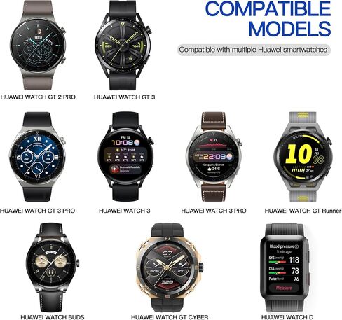 شاحن AWINNER متوافق مع كابل شاحن ساعة Huawei، قاعدة شحن مغناطيسية بديلة لمحول USB للساعة الذكية (عبوة بيضاء واحدة) in Kuwait