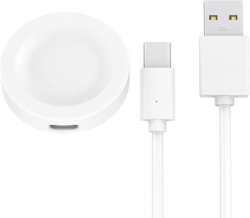 شاحن AWINNER متوافق مع كابل شاحن ساعة Huawei، قاعدة شحن مغناطيسية بديلة لمحول USB للساعة الذكية (عبوة بيضاء واحدة) in Kuwait