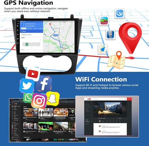 2G + 32G لنيسان ألتيما 2008 2009 2010 2011 2012 راديو ستيريو للسيارة يعمل بنظام أندرويد مع CarPlay لاسلكي Android Auto 9 بوصة تعمل باللمس مستقبل صوت السيارة واي فاي GPS FM بلوتوث وحدة رئيسية + كاميرا احتياطية in Saudi Arabia