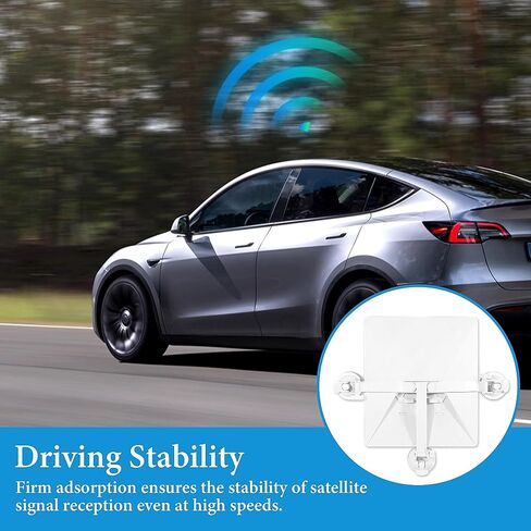 Portable and Foldable Starlink Mini Sunroof Suction Cup Mount, Car Windows and Sunroofs Starlink Mini Holder with Strong Suction(Black) in Saudi Arabia