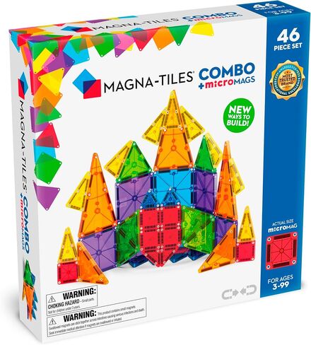 MAGNA-TILES Combo 62-Piece Magnetic Construction Set, The Original Magnetic Building Brand in Kuwait