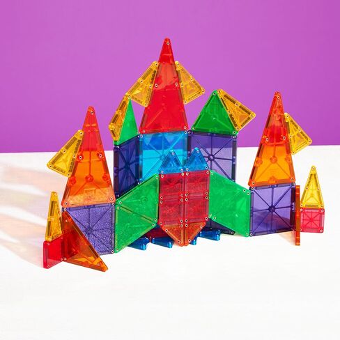MAGNA-TILES Combo 62-Piece Magnetic Construction Set, The Original Magnetic Building Brand in Kuwait