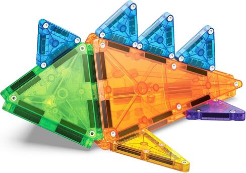 MAGNA-TILES Combo 62-Piece Magnetic Construction Set, The Original Magnetic Building Brand in Kuwait