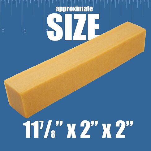 Abrasive Cleaning Stick Sandpaper Cleaner | Remove Dust and Debris from Sanding Belts & Discs | Small Natural Rubber Cleaning Block for Woodworking | 8" X 1-1/2" X 1-1/2" (Small) in Saudi Arabia